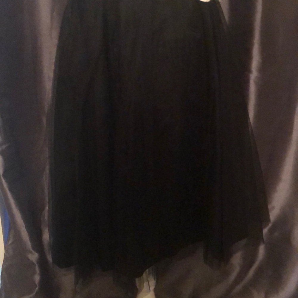 Black tulle skirt